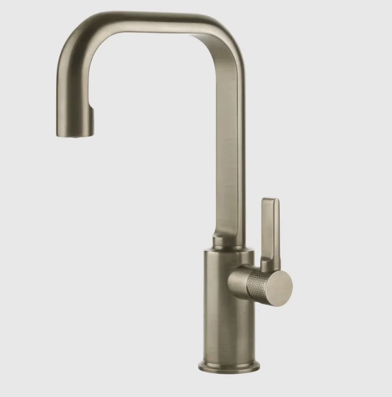 Смеситель для раковины, Gessi, Inciso, цвет-Finox Brushed Nickel