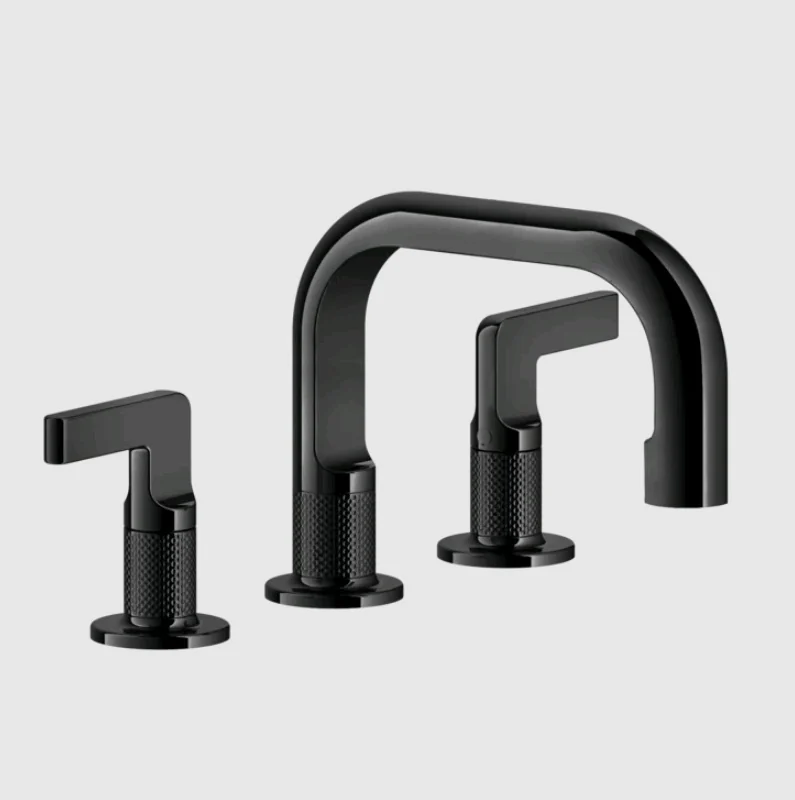 Смеситель для раковины, Gessi, Inciso, цвет-Black Metal PVD