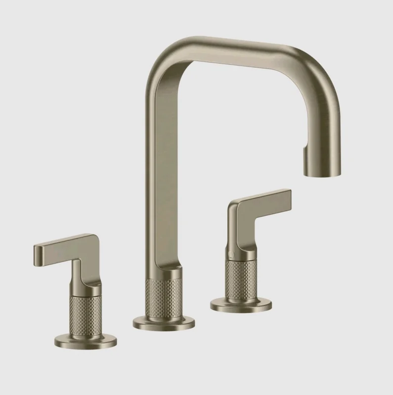 Смеситель для раковины, Gessi, Inciso, цвет-Finox Brushed Nickel