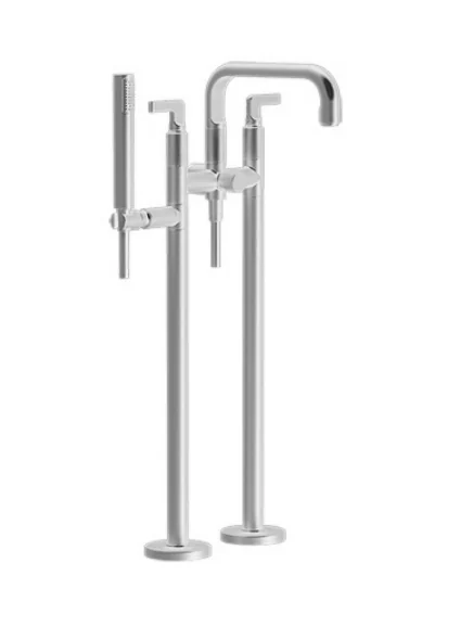 Смеситель для ванны и душа, Gessi, Inciso, напольный, цвет-хром