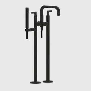 Смеситель для ванны и душа, Gessi, Inciso, напольный, цвет-Aged Bronze — иконка