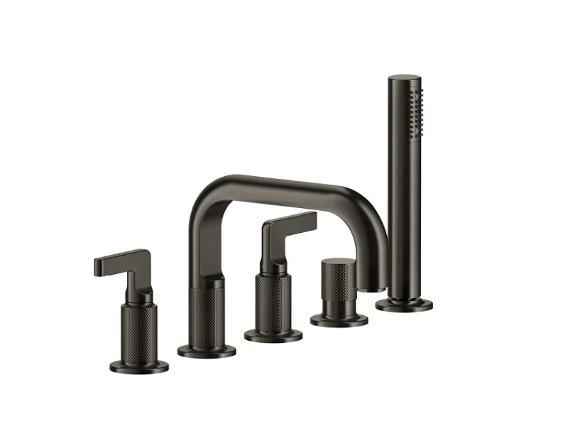 Смеситель для ванны и душа, Gessi, Inciso, цвет-Aged Bronze