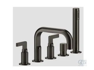 Смеситель для ванны и душа, Gessi, Inciso, цвет-Brushed Brass PVD