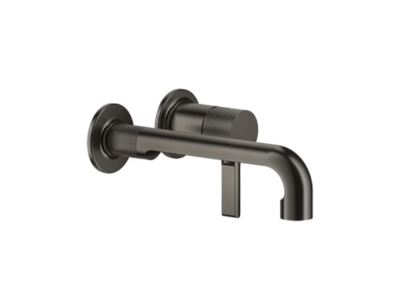 Смеситель для раковины, Gessi, Inciso, цвет-Black Metal Brushed PVD