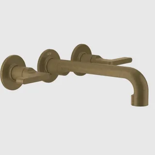 Смеситель для раковины, Gessi, Inciso, цвет-Antique Brass