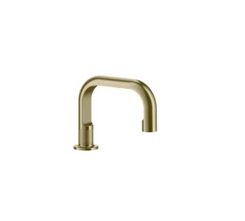 Излив, Gessi, Inciso, цвет-Brushed Brass PVD