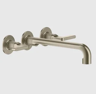 Смеситель для раковины, Gessi, Inciso, цвет-Finox Brushed Nickel