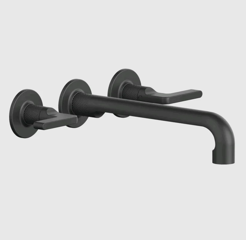 Смеситель для раковины, Gessi, Inciso, цвет-черный матовый