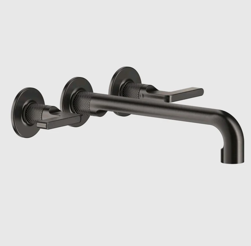 Смеситель для раковины, Gessi, Inciso, цвет-Black Metal Brushed PVD