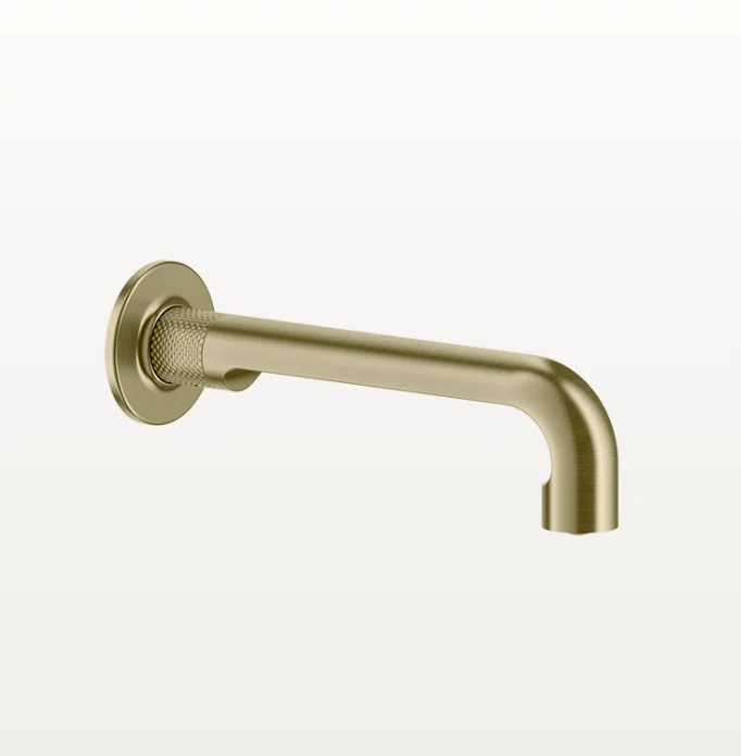 Излив, Gessi, Inciso, цвет-Brushed Brass PVD