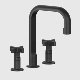 Смеситель для раковины, Gessi, Inciso, цвет-черный матовый