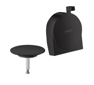 Излив, Hansgrohe, Exafill S, на ванну с набором для слива и перелива, цвет-черный матовый — иконка