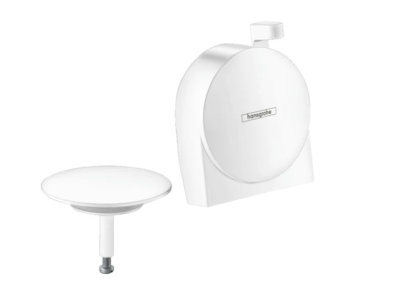 Излив, Hansgrohe, Exafill S, на ванну с набором для слива и перелива, цвет-матовый белый