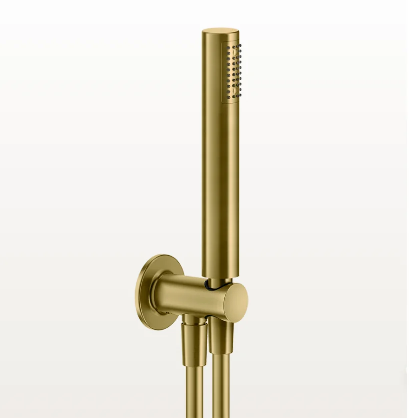Душевой набор, Gessi, Inciso, цвет-Brushed Gold PVD