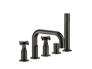 Смеситель для ванны и душа, Gessi, Inciso, цвет-Copper PVD