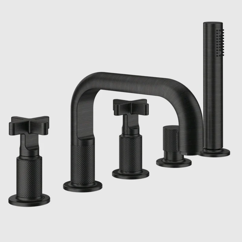 Смеситель для ванны и душа, Gessi, Inciso, цвет-Aged Bronze