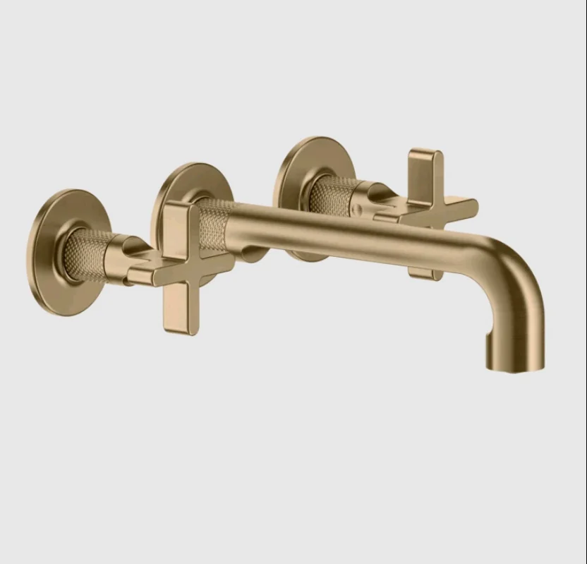 Смеситель для раковины, Gessi, Inciso, цвет-Warm Bronze Brushed PVD