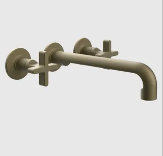 Смеситель для раковины, Gessi, Inciso, цвет-Antique Brass — иконка