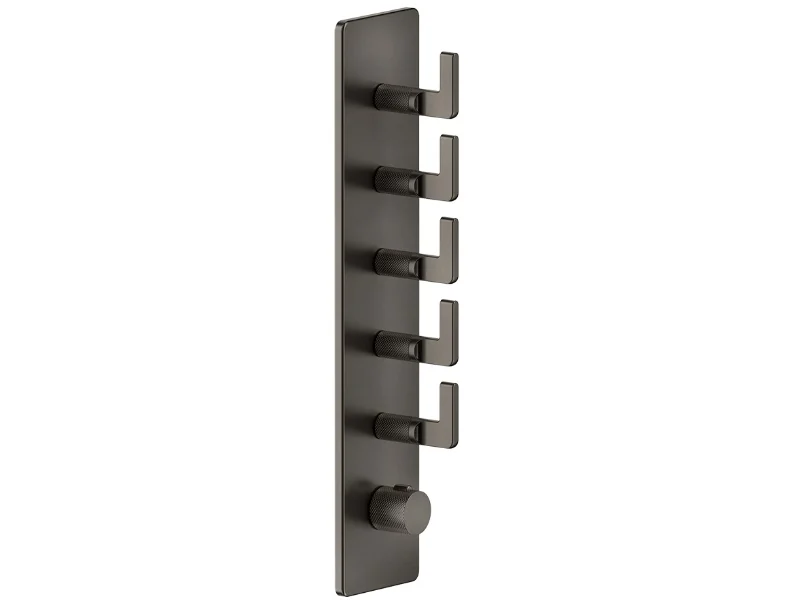 Смеситель для душа, Gessi, Inciso, цвет-Black Metal PVD