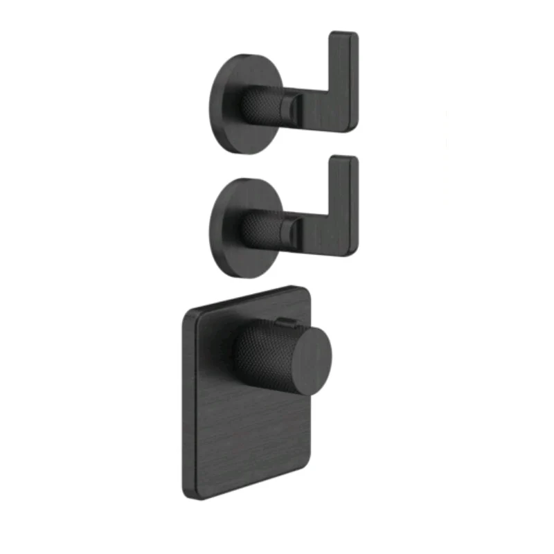Смеситель для душа, Gessi, Inciso Bath&Shower, на 2 потребителя, цвет-Aged Bronze