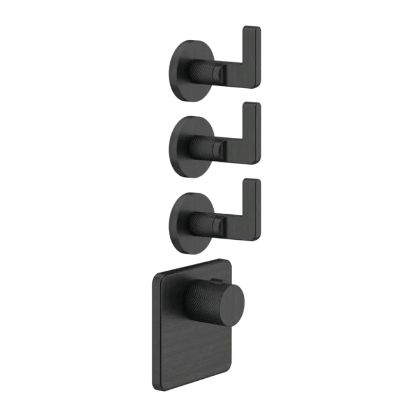 Смеситель для душа, Gessi, Inciso Bath&Shower, на 3 потребителя, цвет-Aged Bronze