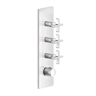 Смеситель для душа, Gessi, Inciso Bath&Shower, на 3 потребителя, цвет-хром (старый арт. 58226/031)