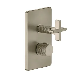 Смеситель для душа, Gessi, Inciso Bath&Shower, на 1 потребитель, цвет-Finox Brushed Nickel