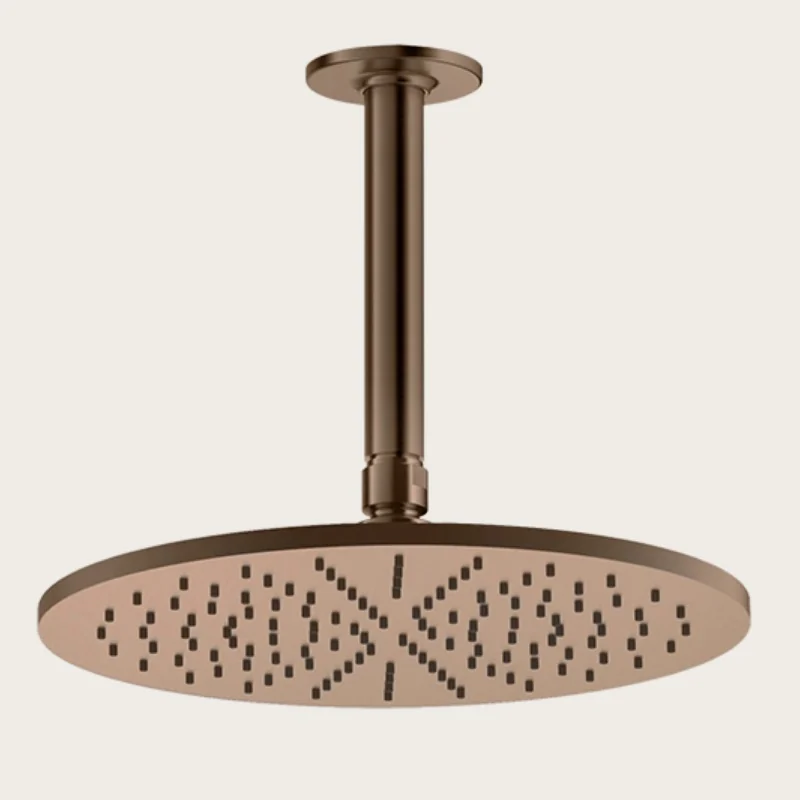 Верхний душ, Gessi, Inciso, 300*300, цвет-Copper Brushed PVD