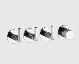 Смеситель для душа, Gessi, Inciso, на 3 потребителя, цвет-хром