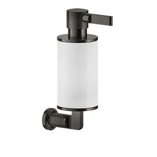 Дозатор для жидкого мыла, Gessi, Inciso, шгв 75*147*240, цвет дозатора-Black XL/белый