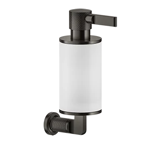Дозатор для жидкого мыла, Gessi, Inciso, шгв 75*147*240, цвет дозатора-Black XL/белый