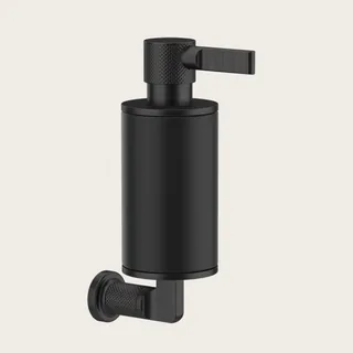 Дозатор для жидкого мыла, Gessi, Inciso, шгв 75*147*240, цвет дозатора-Aged Bronze/чёрный