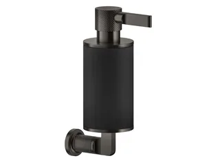 Дозатор для жидкого мыла, Gessi, Inciso, шгв 75*147*230, цвет-Antique Brass/черный