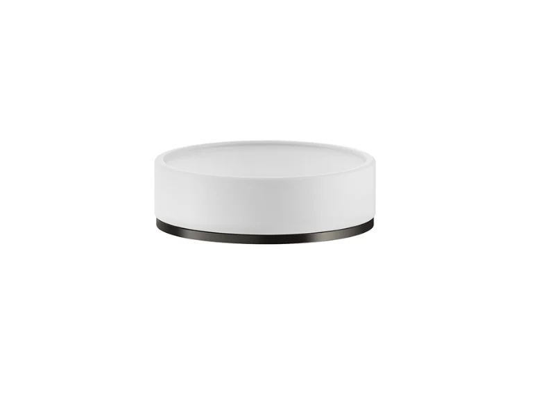 Мыльница, Gessi, Inciso, шгв 115*115*35, цвет-Copper Brushed PVD/белый