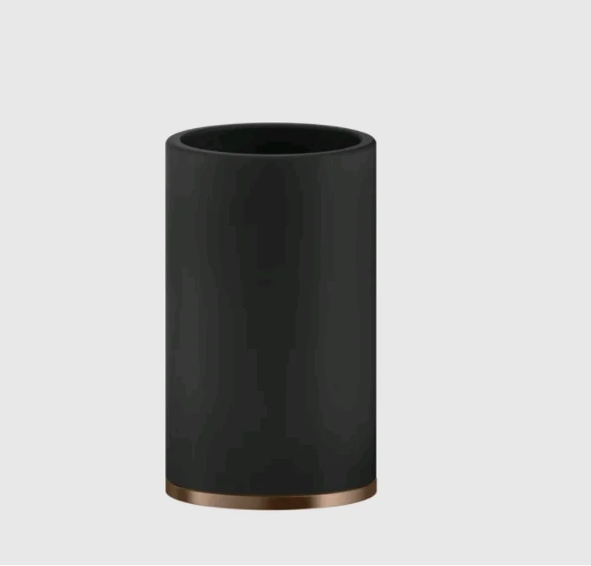 Стакан, Gessi, Inciso, шгв 75*75*127, цвет-чёрный/Copper Brushed PVD