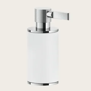 Дозатор для жидкого мыла, Gessi, Inciso, шгв 75*118*191, цвет дозатора-хром/белый