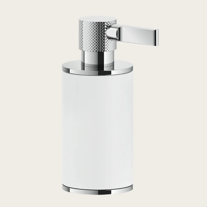 Дозатор для жидкого мыла, Gessi, Inciso, шгв 75*118*191, цвет дозатора-хром/белый