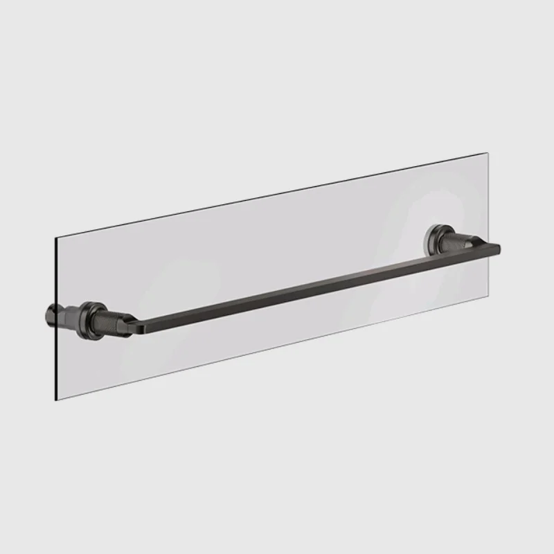 Полотенцедержатель, Gessi, Inciso, шгв 641*77*41, цвет-Black Metal Brushed PVD