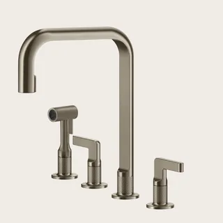 Смеситель для кухни, Gessi, Inciso, цвет-Finox Brushed Nickel