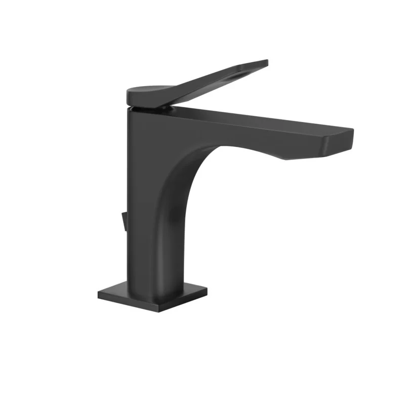 Смеситель для раковины, Gessi, Rilievo, цвет-черный матовый