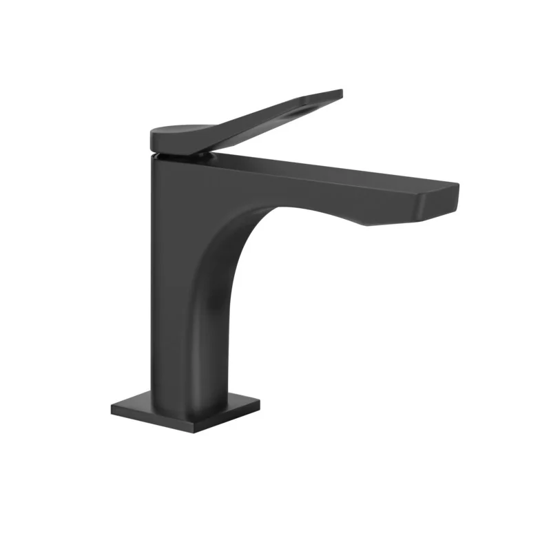 Смеситель для раковины, Gessi, Rilievo, цвет-черный матовый