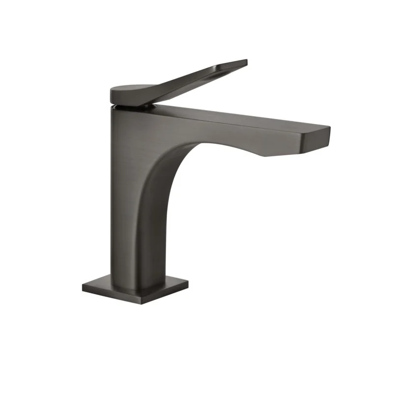 Смеситель для раковины, Gessi, Rilievo, цвет-Black Metal Brushed PVD