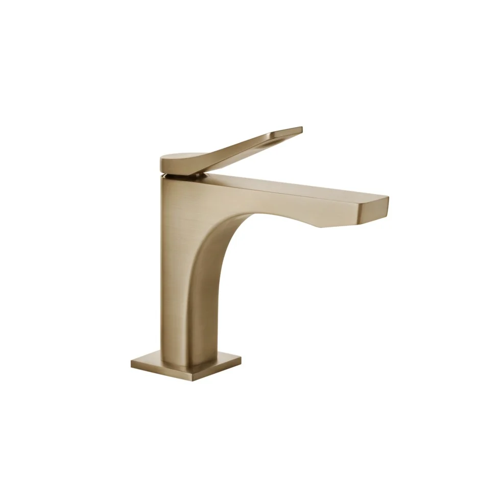 Смеситель для раковины, Gessi, Rilievo, цвет-Warm Bronze Brushed PVD