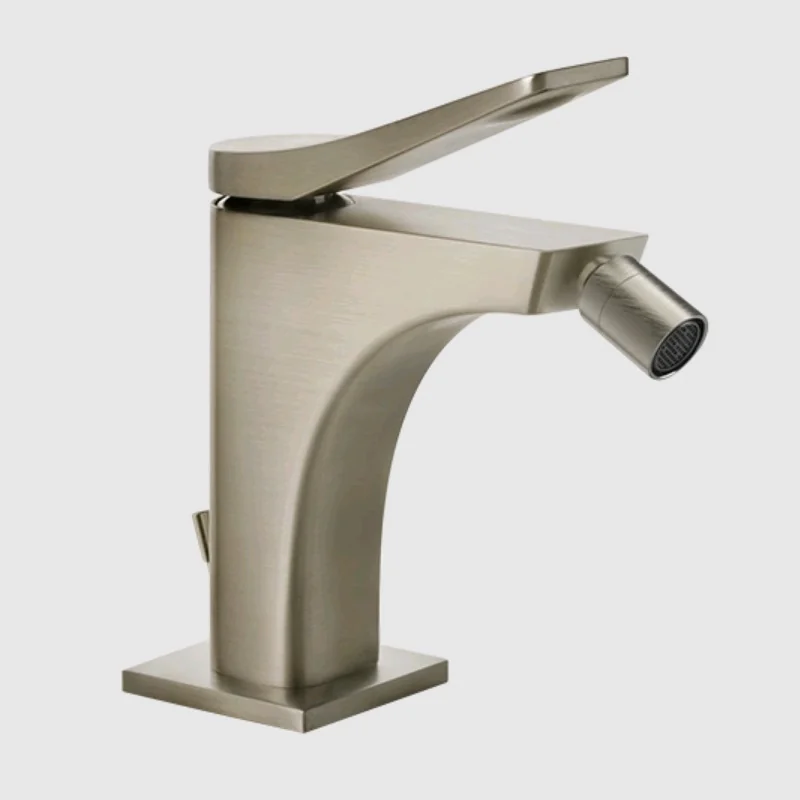 Смеситель для биде, Gessi, Rilievo, цвет-Finox Brushed Nickel