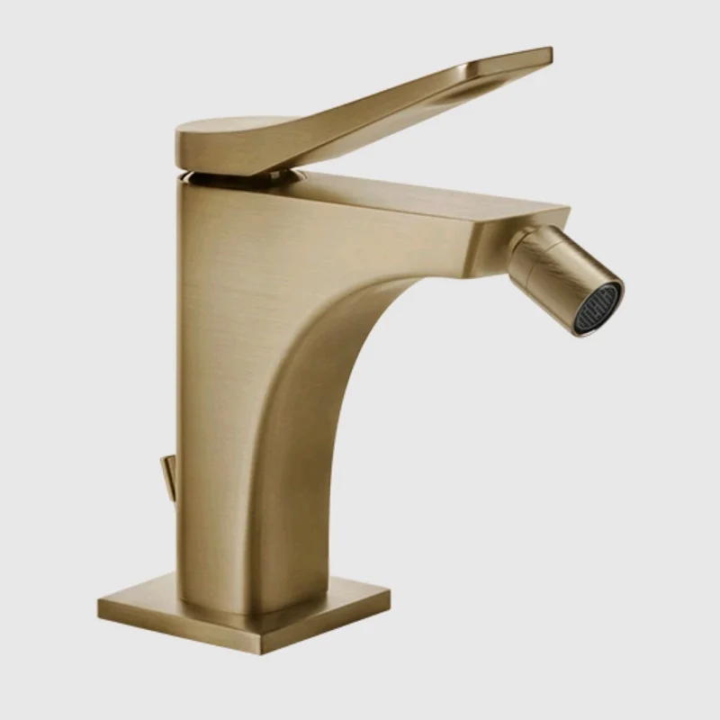 Смеситель для биде, Gessi, Rilievo, цвет-Warm Bronze Brushed PVD