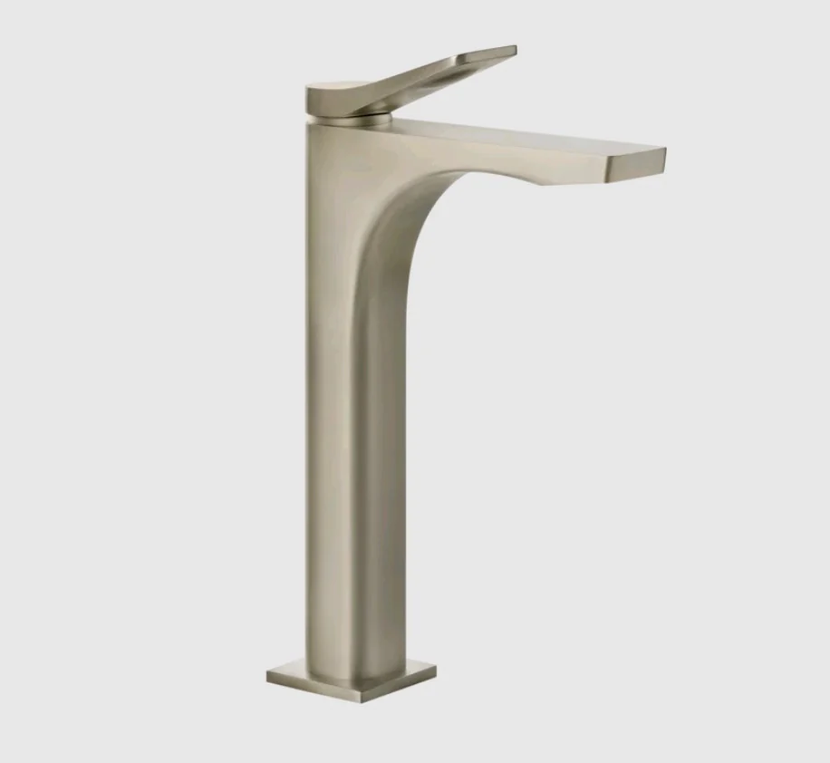 Смеситель для раковины, Gessi, Rilievo, цвет-Finox Brushed Nickel