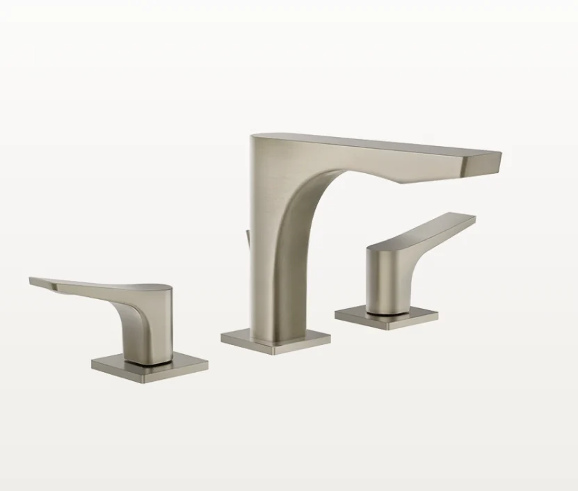 Смеситель для раковины, Gessi, Rilievo, цвет-Finox Brushed Nickel