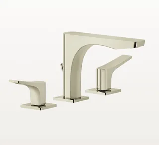 Смеситель для раковины, Gessi, Rilievo, цвет-Nickel PVD