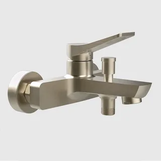 Смеситель для ванны и душа, Gessi, Rilievo, цвет-Finox Brushed Nickel — иконка