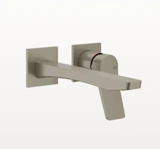 Смеситель для раковины, Gessi, Rilievo, цвет-Finox Brushed Nickel